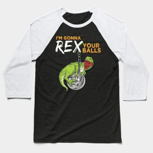 Cute Humor Funny T Rex Wrecking Ball Dinosaurs Pun Animal Gift for Kids Baseball T-Shirt